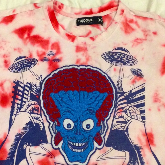 Hudson Outerwear Skull Brain Tshirt Size Small Mens - Picture 2 of 8